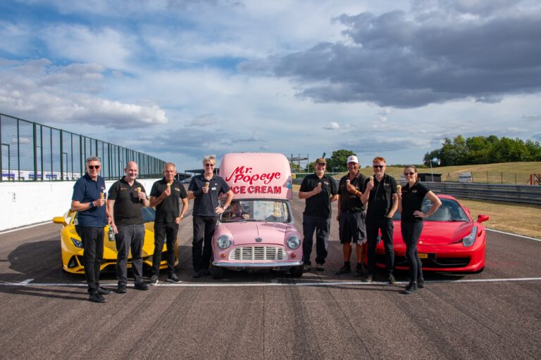 Mr popeye at thruxton race track