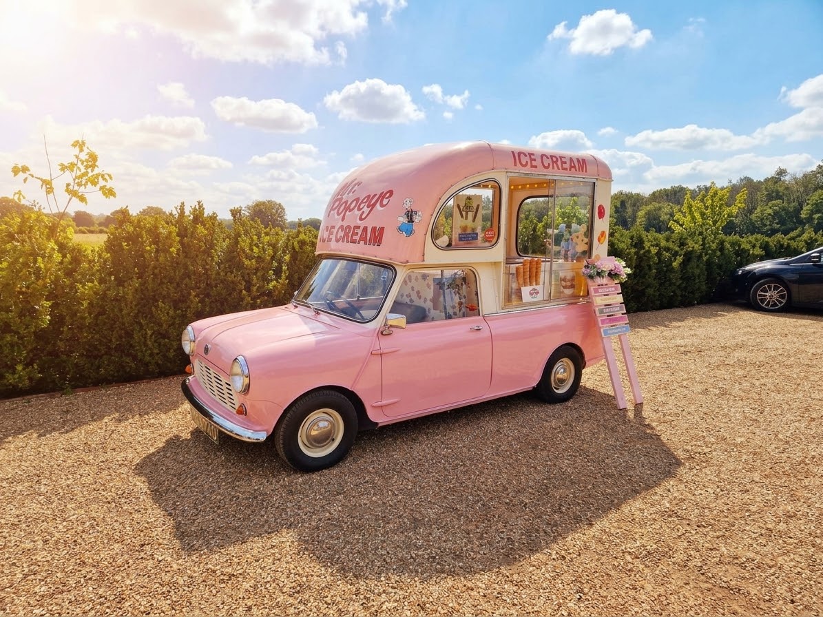 Mr Popeye, the vintage Mini ice cream van